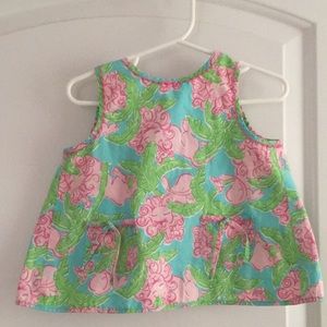 Baby Girl Lilly Pulitzer tulip Top
